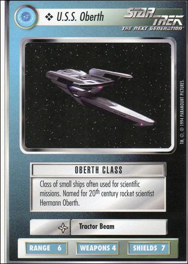 Star Trek: Premiere Unlimited (Base Set) card 340 U.S.S. Oberth