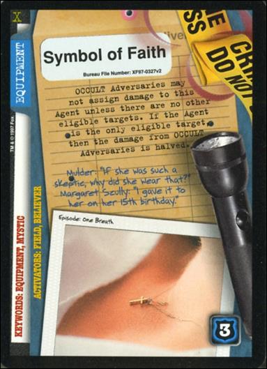 X-Files: The Truth Is Out There (Base Set) card XF97-0327v2 Symbol of Faith
