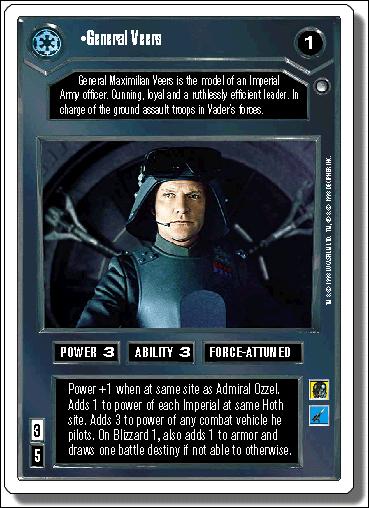 Star Wars: Hoth Revised (Base Set) card 7 General Veers