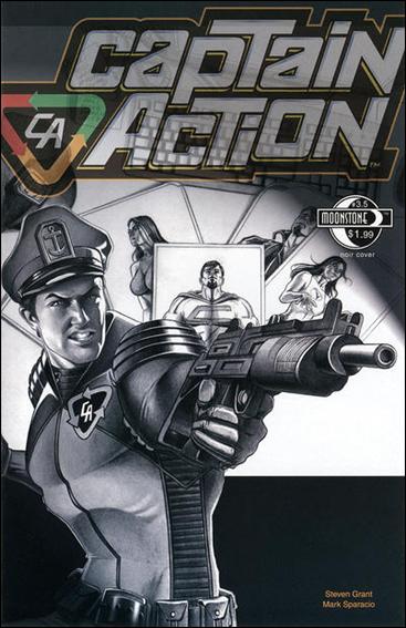 Captain Action Comics issue 3.5-B Mark Sparacio Noir Cover
