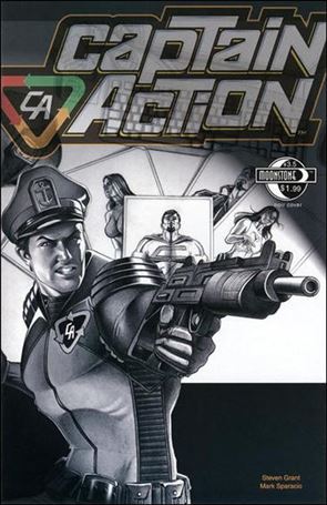 Captain Action Comics issue 3.5-B Mark Sparacio Noir Cover