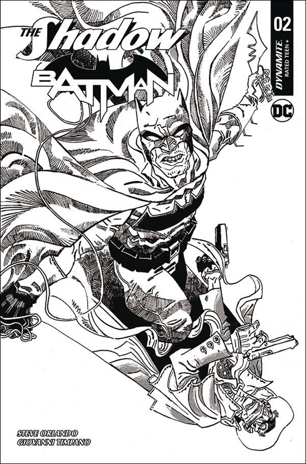 Shadow / Batman issue 2-H Artyom Trakhanov 1:30 Black and White Cover