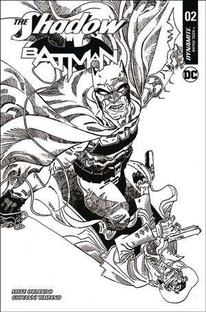 Shadow / Batman issue 2-H Artyom Trakhanov 1:30 Black and White Cover