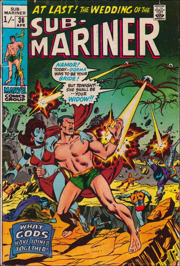 Sub-Mariner (1968) issue 36-B UK Price Cover
