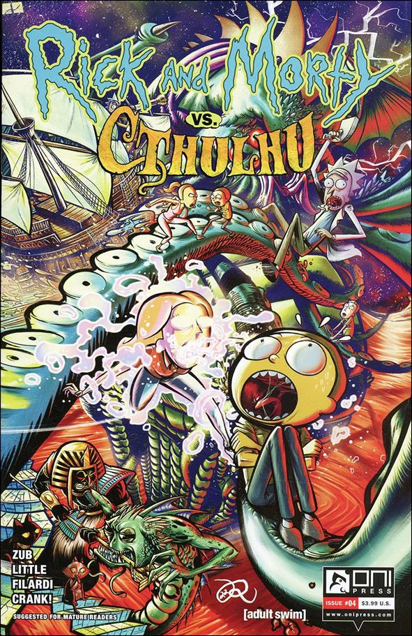 Rick and Morty vs Cthulhu issue 4-C Ryan Lee Cover