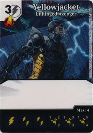Marvel Dice Masters Guardians of the Galaxy  card 39 Yellowjacket: Unhinged Avenger