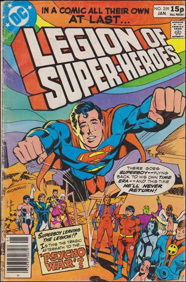 Legion of Super-Heroes (1980) issue 259-B UK Price Cover