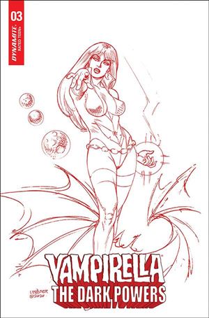 Vampirella: The Dark Powers issue 3-ZB Joseph Michael Linsner Red Line Art Cover