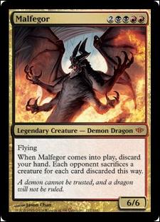 Magic the Gathering: Conflux (Base Set) card 117 Malfegor