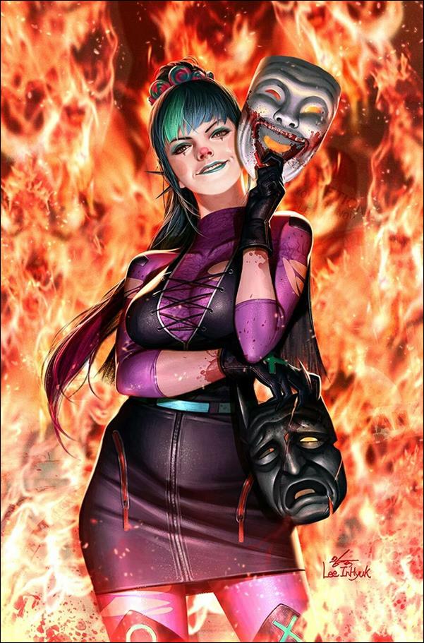 Joker 80th Anniversary 100-Page Super Spectacular issue 1-L InHyuk Lee 'Fire' Midtown Comics Virgin Cover
