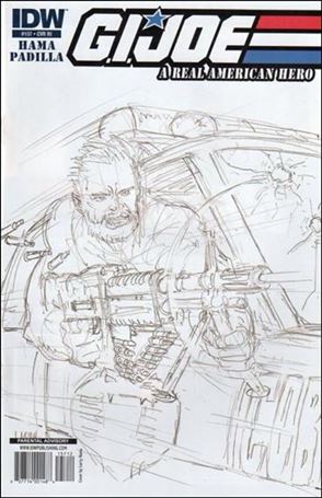 G.I. Joe: A Real American Hero issue 157-C Larry Hama 1:10 Sketch Cover