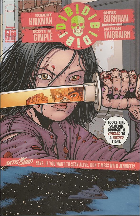 Die!Die!Die! issue 4-B "Coward to a Sword Fight" Cover
