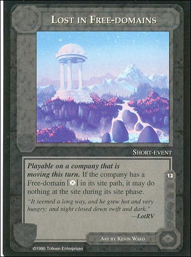 Middle-Earth: The Wizards (Base Set) card 260 Lost in Free-domains