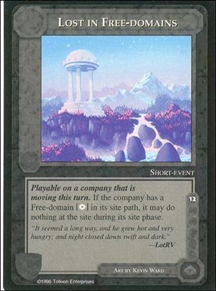 Middle-Earth: The Wizards (Base Set) card 260 Lost in Free-domains