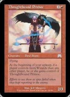 Magic the Gathering: Onslaught (Base Set) card 240 Thoughtbound Primoc