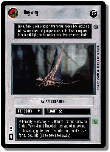 Star Wars: Dagobah Limited (Base Set) card 93 Bog-Wing