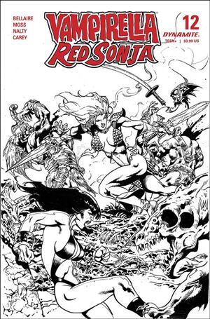 Vampirella / Red Sonja issue 12-H Roberto Castro 1:7 Black & White Cover