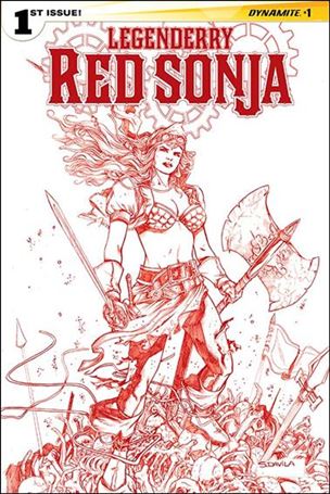 Legenderry Red Sonja (2015) issue 1-H Sergio Fernandez Davila Red Cover 1/50