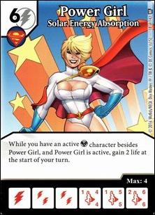 DC Comics Dice Masters World's Finest card 18 Power Girl: Solar Energy Absorption 