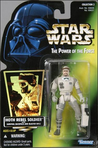 Star Wars: The Power of the Force 2 3 3/4" Basic Action Figures figure 30-B Hoth Rebel Soldier (Collection 2) (Holofoil)
