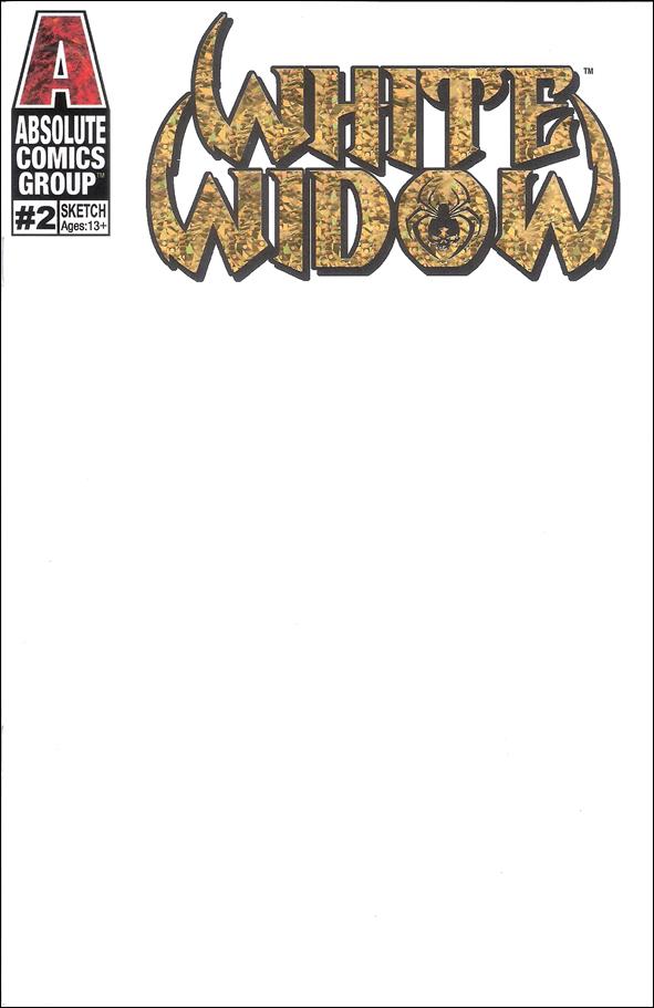 White Widow issue 2-N Blank/Sketch Cover with Goild Foil logo