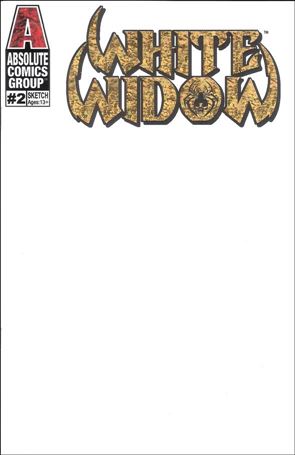 White Widow issue 2-N Blank/Sketch Cover with Goild Foil logo