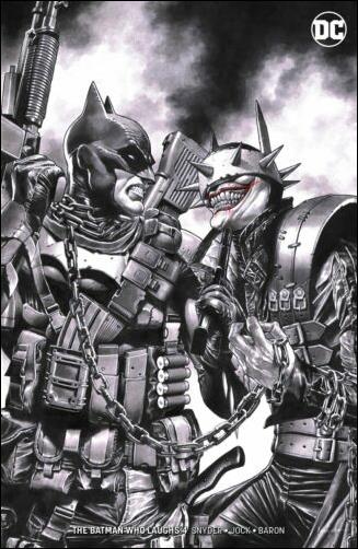 Batman Who Laughs (2018) issue 4-D Mico Suayan Unknown Comics B&W Spot Cover