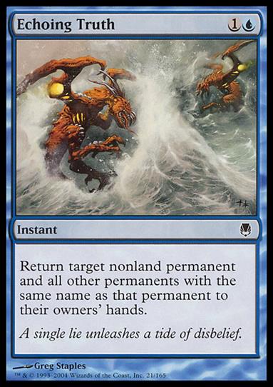 Magic the Gathering: Darksteel (Base Set) card 21 Echoing Truth