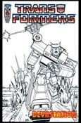 Transformers: Devastation issue 3-C Nick Roche 1:25 Sketch Cover