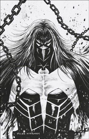 Venom (2018) issue 27-U Tyler Kirkham Street Level Hero Codex B&W Cover