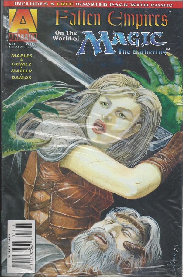 Fallen Empires on the World of Magic: The Gathering issue 1 Polybagged w/Magic the Gathering Booster Pack
