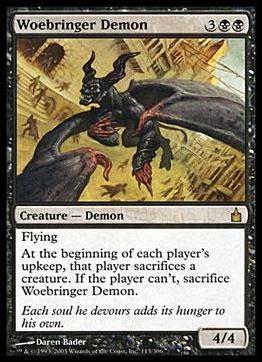 Magic the Gathering: Ravnica (Base Set)  card 113 Woebringer Demon