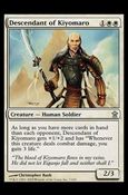 Magic the Gathering: Saviors of Kamigawa (Base Set) card 7 Descendant of Kiyomaro