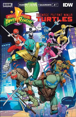 Mighty Morphin Power Rangers/Teenage Mutant Ninja Turtles issue 1-I Dan Mora Cover (2nd Printing)