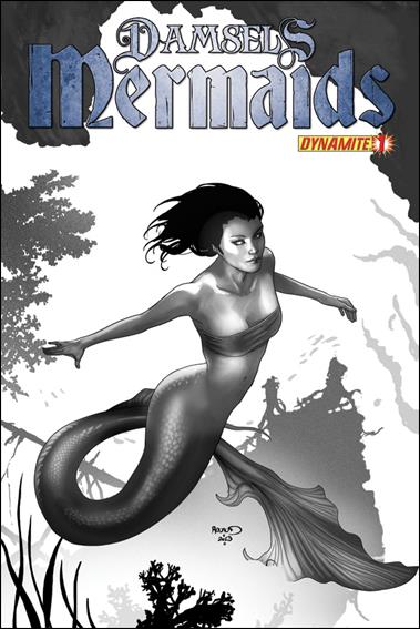 Damsels: Mermaids issue 1-D Paul Renaud 1:xx Black and White Cover
