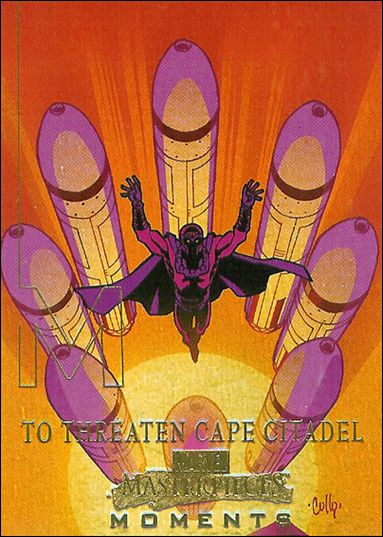 2008 Marvel Masterpieces: Series 3 (Marvel Moments Subset) card MM8 To Threaten Cape Citadel