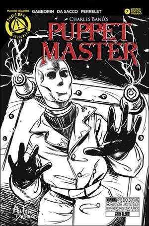 Puppet Master (2015) issue 7-C Decapitron Black & White Cover