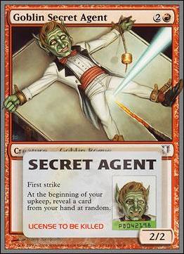 Magic the Gathering: Unhinged (Base Set) card 79 Goblin Secret Agent