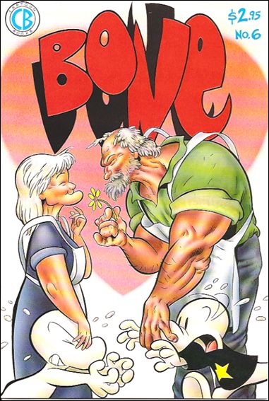 Bone (1991) issue 6 Red Logo w/ Blue Price (1st Printing)