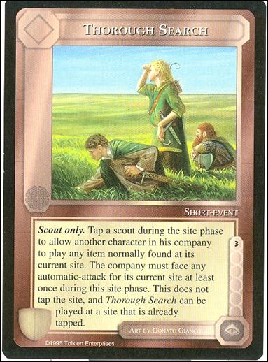 Middle-Earth: The Wizards (Base Set) card 435 Thorough Search