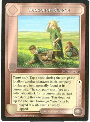 Middle-Earth: The Wizards (Base Set) card 435 Thorough Search