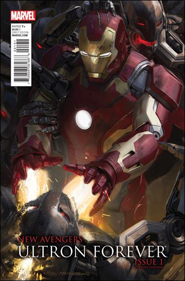 New Avengers: Ultron Forever issue 1-C Ryan Meinerding 1:25 Iron Man Movie Cover