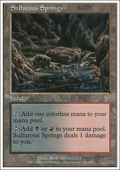Magic the Gathering: 7th Edition (Base Set) card 345 Sulfurous Springs