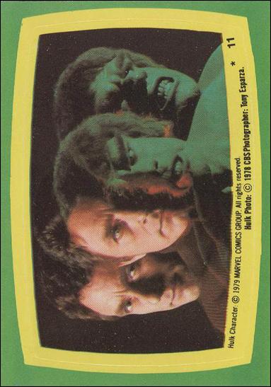 Incredible Hulk (Sticker Subset) card 11 card # 5