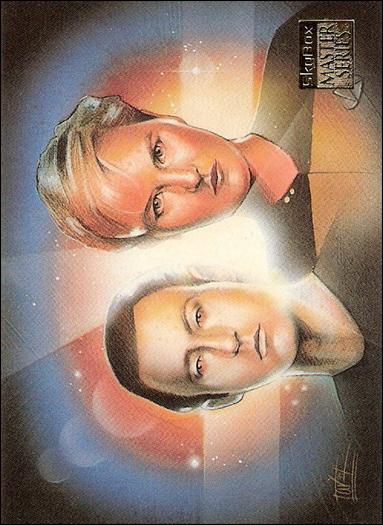 Star Trek Master Series: Series 2 (Base Set) card 35 Data and Tasha Yar