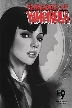 Vengeance of Vampirella (2019) issue 9-L Ben Oliver 1:30 Black & White Cover