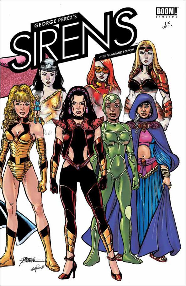 George Perez's Sirens issue 6 Standard Wraparound Cover