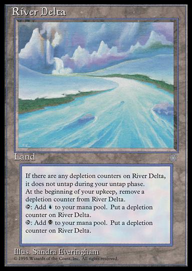 Magic the Gathering: Ice Age (Base Set) card 359 River Delta