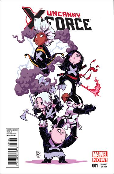 Uncanny X-Force (2013) issue 1-D Skottie Young "Baby" Cover