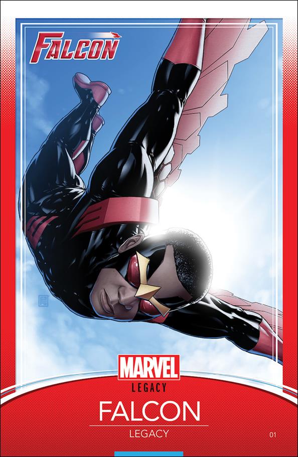 Falcon (2017) issue 1-D John Tyler Christopher Trading Card Cover